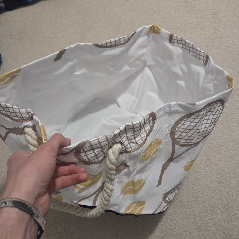 Tennis Print Landry Bag